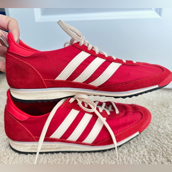 adidas Shoes - adidas Red and White Women's Shoes
